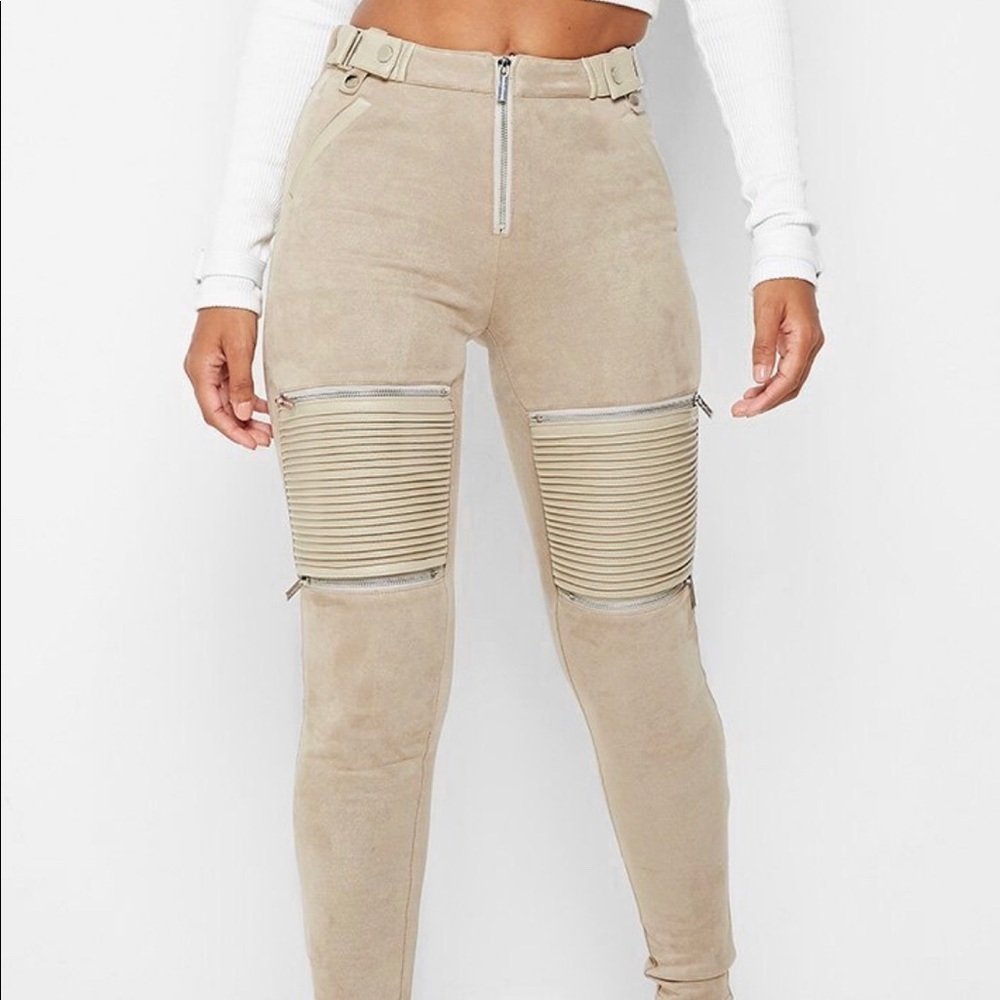 NWT High-Waisted Faux Suede vegan leatherLeggings